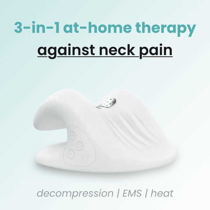 Orthonest – 3-in-1 Nackenstrecker mit EMS, Wärme & Vibration